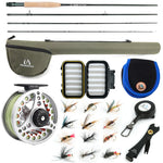 Maximumcatch 3-8WT Fly Fishing Rod And Reel Combo Set 8'6''/9' Medium-fast Fly Rod Pre-spooled Fly Reel & Line &Triangle Tube