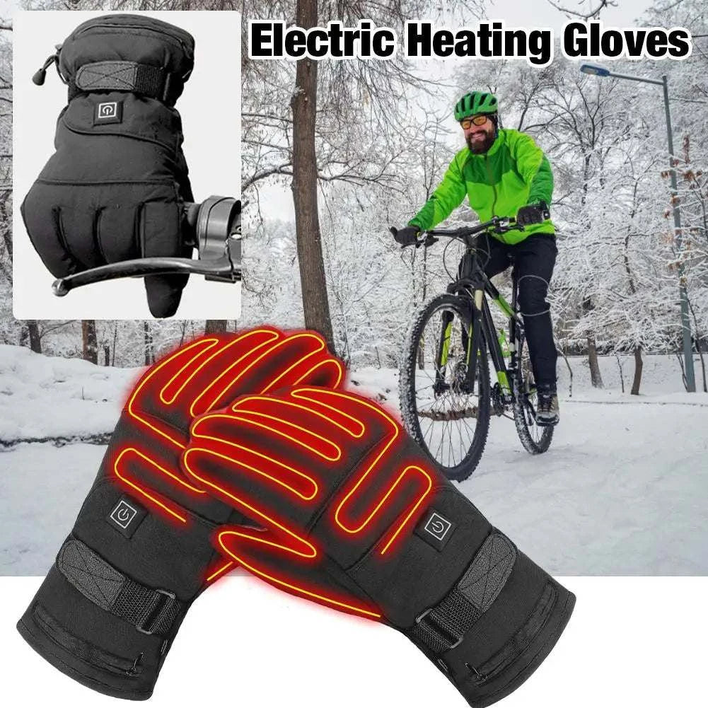 7V Rechargeable Battery Powered Electric Heating Hand Warmer Skiing Glove