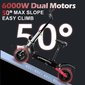 48V-72V 1200W-6000W Electric Scooter 55-85km/