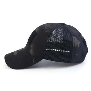 Men Breathable Camouflage Tactical Army Fishing Camping Hiking Hat Camo Baseball Cap Running Sports Caps