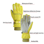 Men's and women's professional winter warm skiing gloves, warm snow gloves, waterproof motorcycle gloves, smile 506 touch screen