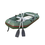 Solarmarine 3 Person 2.3m PVC Inflatable Boat Fishing Kayak Air Floor Dinghy with Paddles And Pump For Outdoor Fishing Sailing