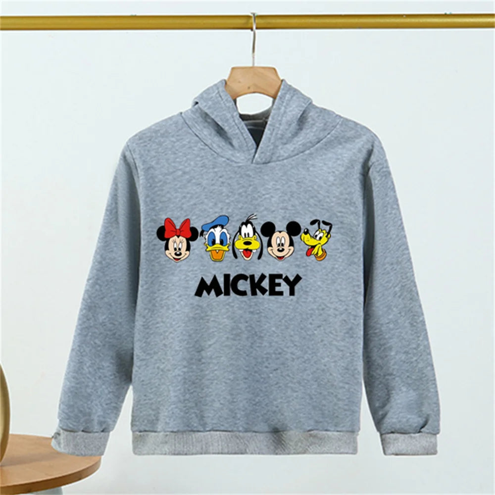 Arrives Mickey Mouse Cartoon Print Boys Girls Disney Hoodie Kids Pullover Hoodies Hot Game Hoodies Long Sleeve Sweatshirt