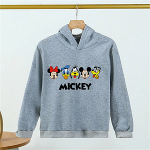 Arrives Mickey Mouse Cartoon Print Boys Girls Disney Hoodie Kids Pullover Hoodies Hot Game Hoodies Long Sleeve Sweatshirt