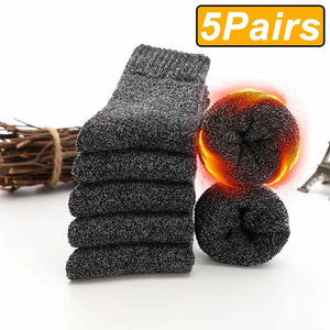 Socks Wool Male Women Socks Super Thicker Solid Socks Merino Wool Socks