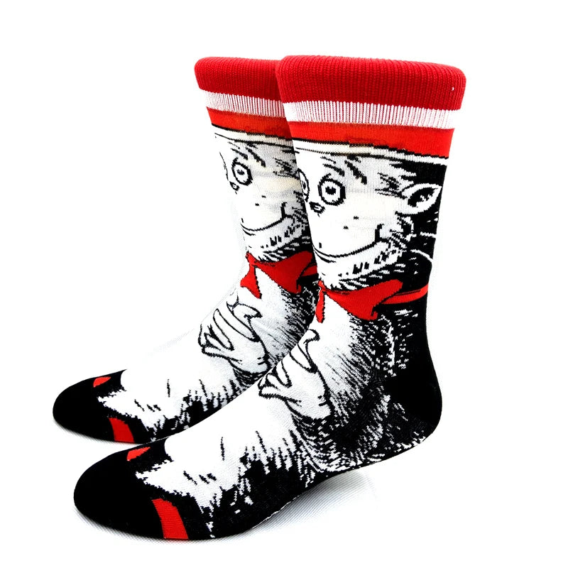 1 Pair New Arrival Marvel Anime Movie Women Men Socks Cotton Long Socks Men‘s Cosplay Calf Sock Personality Hip Hop Funny Socks