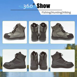 Fly Fishing Waders Outdoor Hunting Wading Boots Upstream Anti-Slippery Felt or Rubber Sole Rock Fishing Shoes The Fishing Outfit