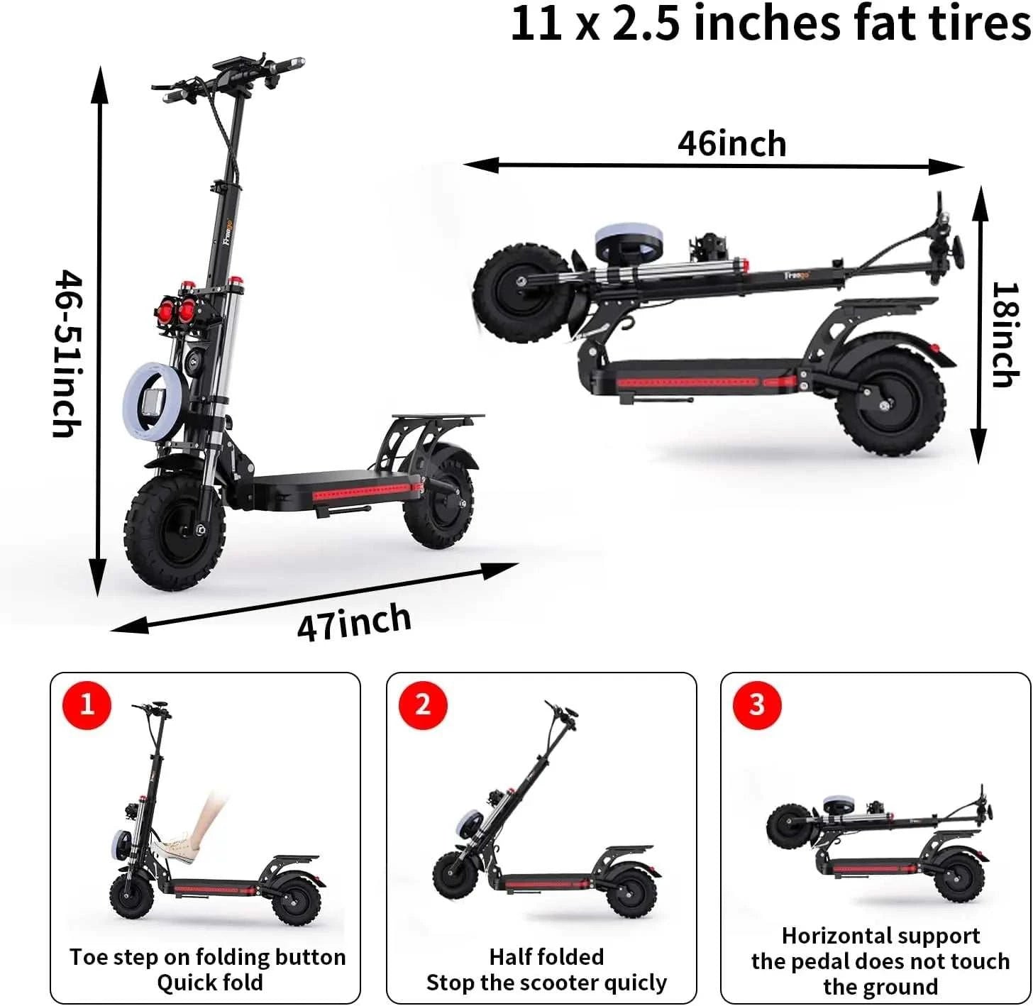 Freego ES-11 pro Folding Electric Scooter 48V/17