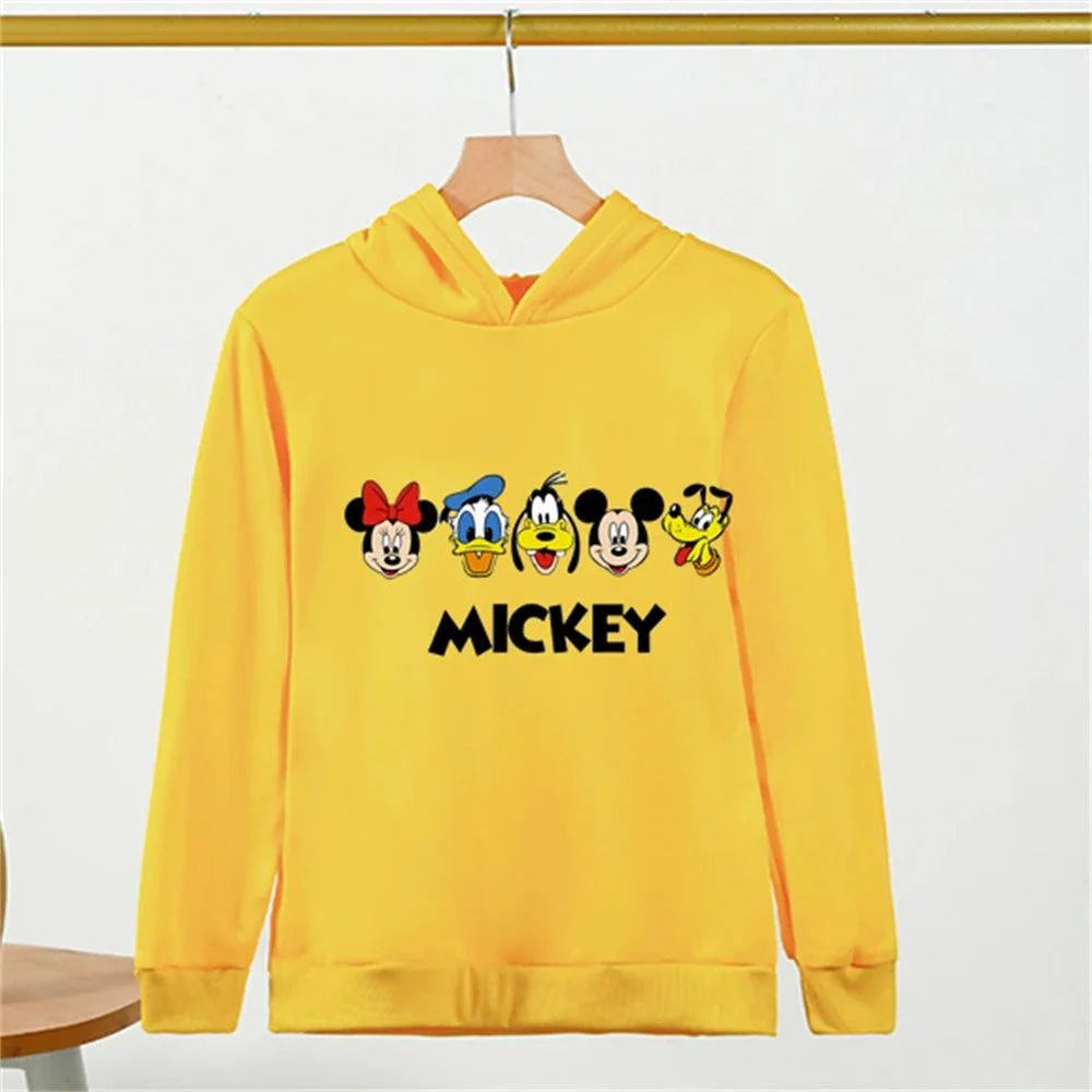 Arrives Mickey Mouse Cartoon Print Boys Girls Disney Hoodie Kids Pullover Hoodies Hot Game Hoodies Long Sleeve Sweatshirt