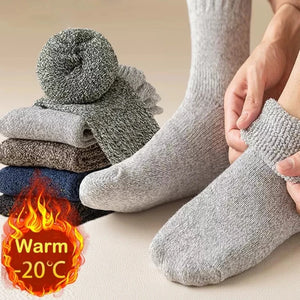 Socks Wool Male Women Socks Super Thicker Solid Socks Merino Wool Socks