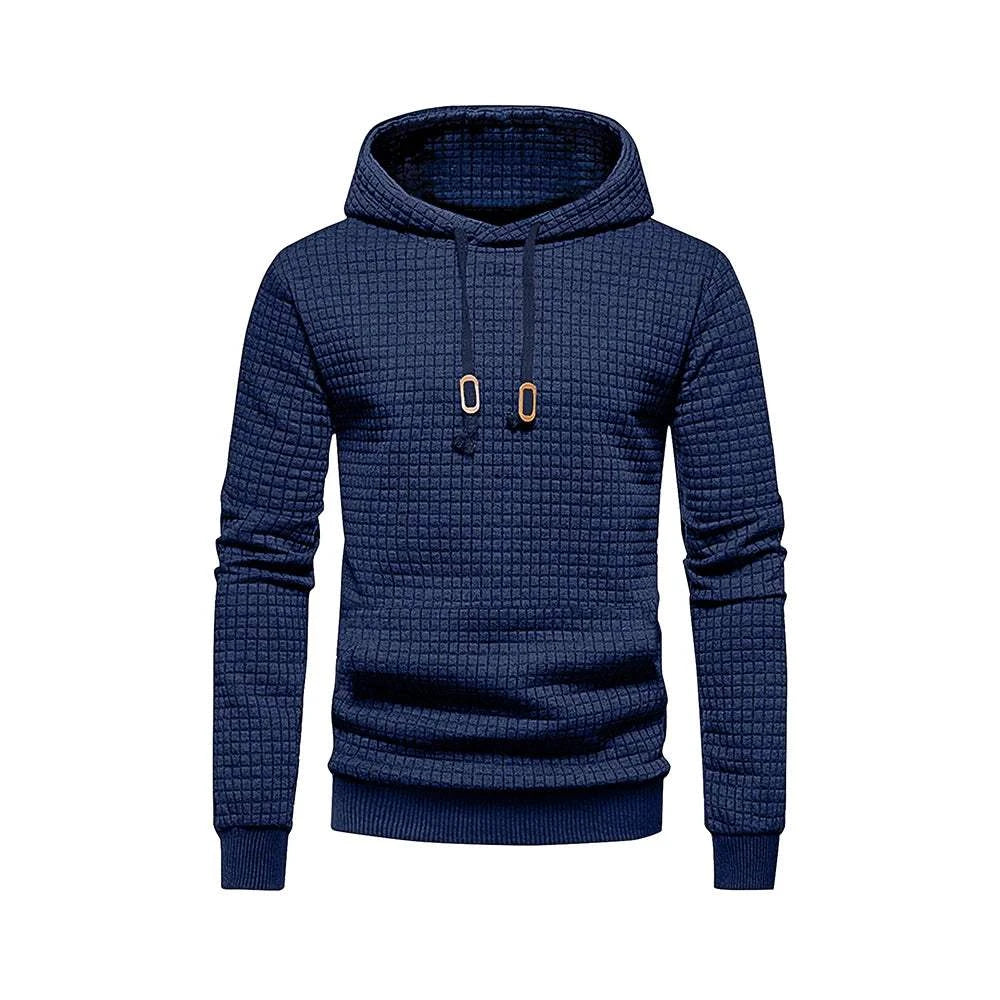 New men's hooded pullover fall casual Slim long-sleeved warm men's sweater knit sweater loose tops outdoor sports men's clothing