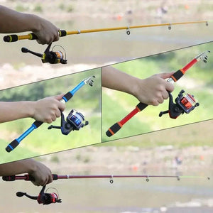 Fishing Pole Set Full Kits With Telescopic Fishing Rod