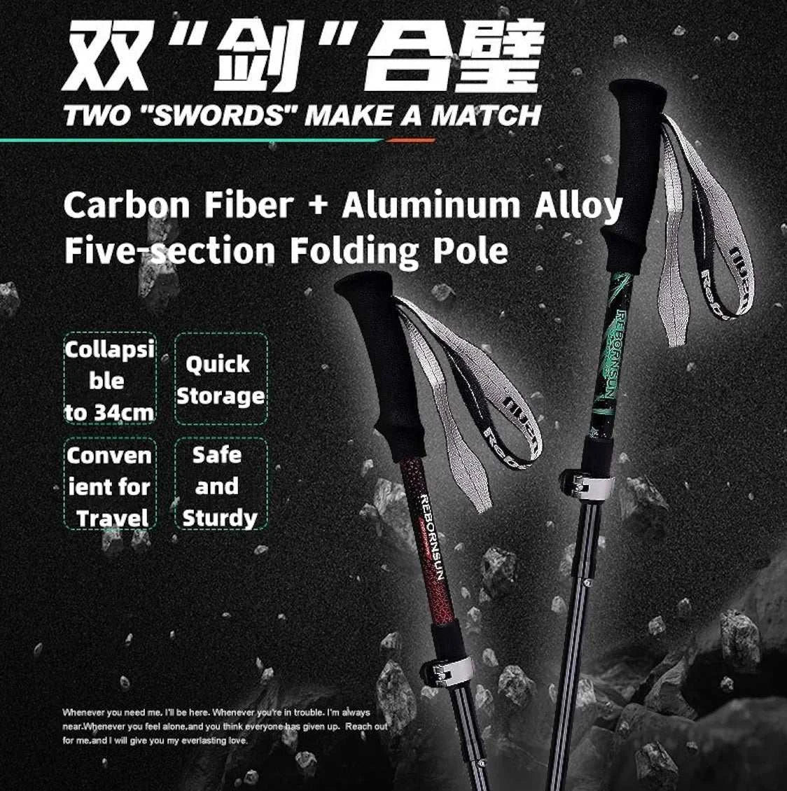 Foldable Carbon Fiber Trekking Pole