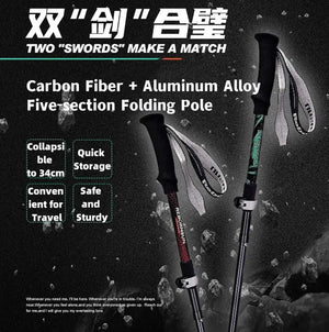 Foldable Carbon Fiber Trekking Pole