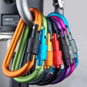 Carabiner Clips with Screw Gate