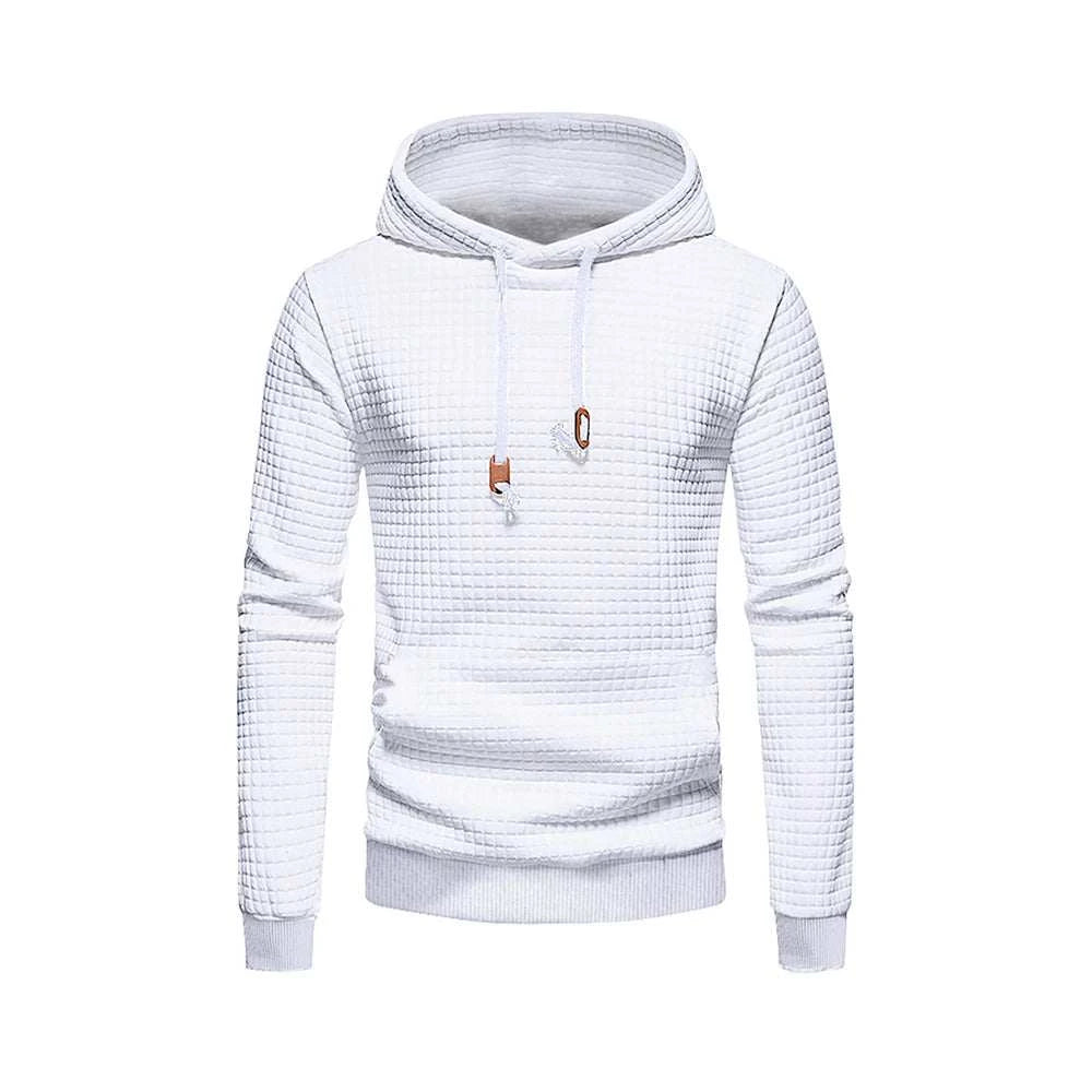 New men's hooded pullover fall casual Slim long-sleeved warm men's sweater knit sweater loose tops outdoor sports men's clothing