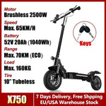 48V-72V 1200W-6000W Electric Scooter 55-85km/