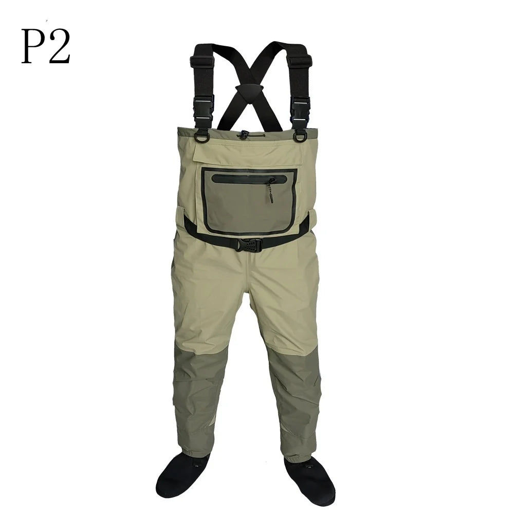 2022 fly fishing Children to adults waders neoprene foot for men raft hunting Quick-dry Waterproof and breathable