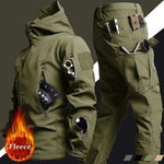 Men's Tactical Winter Set Waterproof Windproof Military Jacket & Pants