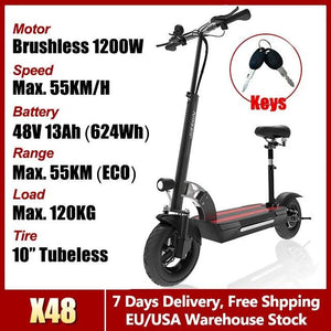 48V-72V 1200W-6000W Electric Scooter 55-85km/