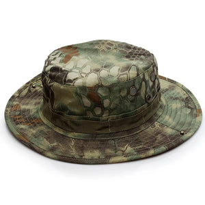 Outdoor Bucket Hat Camouflage Boonie Hat Thicken Fisherman Hat Airsoft Hunting Hiking Climbing Camping caps AF056