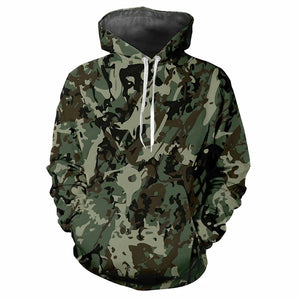 Jungle Camouflage 3d Printed Hoodie Spring Autumn Street Sweatshirt Loose Casual Outdoor Sports Top Kids Classic Camo Hoodies