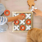 Camping Tic-Tac-Toe Game Mini Tabletop Wooden Board Game Competitive