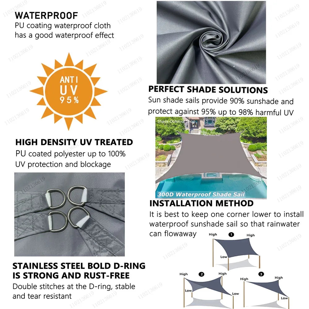 Waterproof Sun Shelter Sunshade