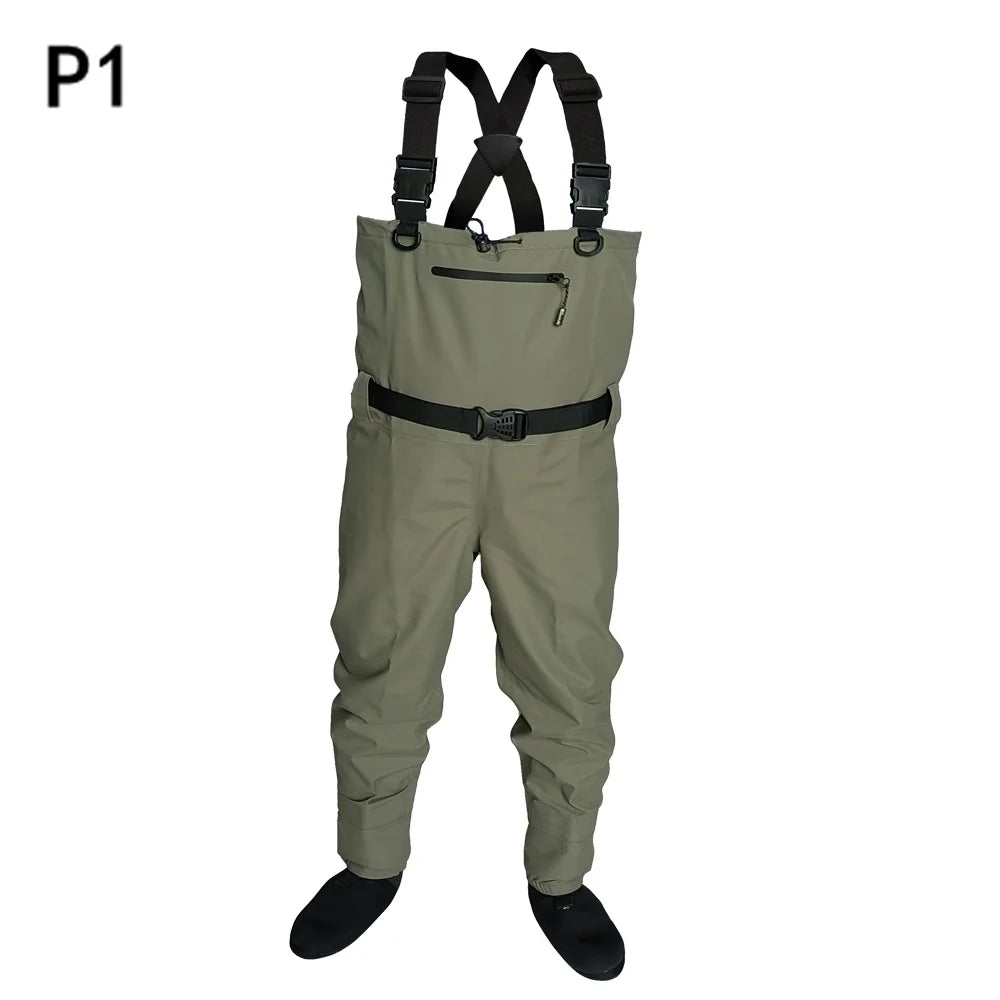 2022 fly fishing Children to adults waders neoprene foot for men raft hunting Quick-dry Waterproof and breathable