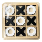 Camping Tic-Tac-Toe Game Mini Tabletop Wooden Board Game Competitive