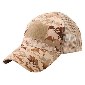 Men Breathable Camouflage Tactical Army Fishing Camping Hiking Hat Camo Baseball Cap Running Sports Caps