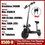 48V-72V 1200W-6000W Electric Scooter 55-85km/