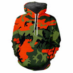 Jungle Camouflage 3d Printed Hoodie Spring Autumn Street Sweatshirt Loose Casual Outdoor Sports Top Kids Classic Camo Hoodies