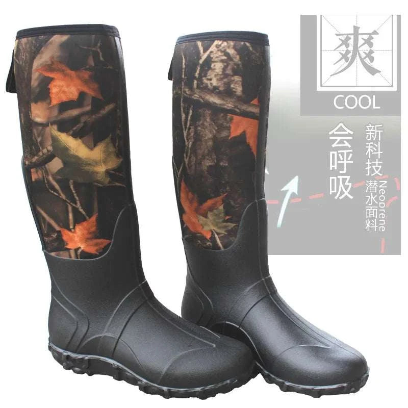 Outdoor Deep Forest Boots Snow Boots Fashion Boots Rain Boots Fishing Car Wash Shoes