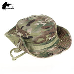 Outdoor Bucket Hat Camouflage Boonie Hat Thicken Fisherman Hat Airsoft Hunting Hiking Climbing Camping caps AF056