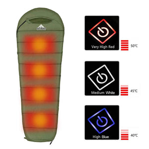 Agemore Outdoor Camping Sleeping Bags Waterproof Ultralight Heating Winter Sleeping Bag Adults Sleep Camp Gears