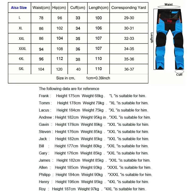 TRVLWEGO Men Summer Hiking Pants