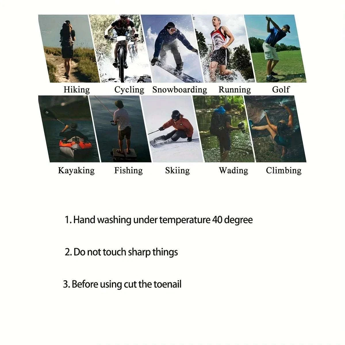 Waterproof Socks Breathable Outdoor Waterproof Hiking Wading Camping Winter Skiing Sock Riding Snow Warm Waterproof Socks